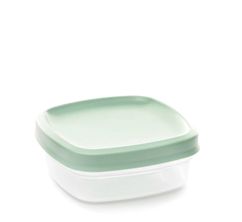 Boîte plastique carrée 11x11xH5cm - 0,35L